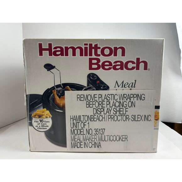 Hamilton Beach Meal Maker Multicooker 35137 New Sealed Boil Steam Fry - Picture 3 of 10